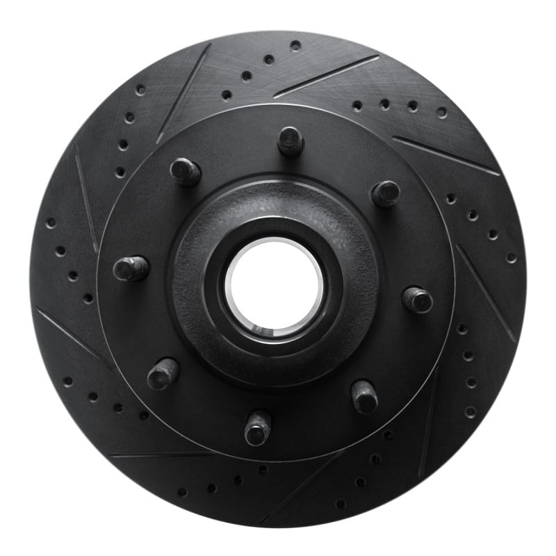 R1 Concepts — R1 03-05 Ford F-350 Super Duty 2WD Front Left Drilled & Slotted Black Brake Rotor
R1 Brake Rotor Drill
