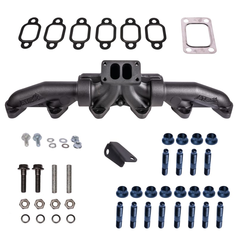 ATS Diesel — ATS Diesel 98.5-02 5.9L Cummins T3 3-Piece Pulse Flow Exhaust Manifold Kit w/ Gaskets & Hardware