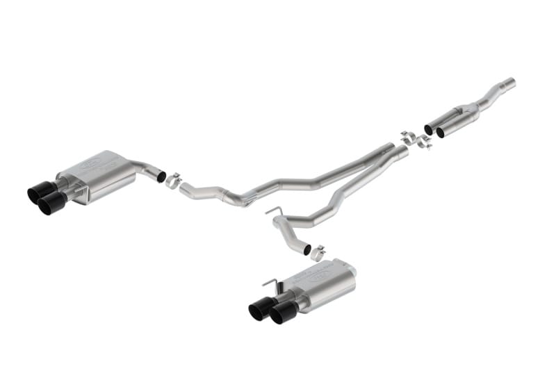 Ford Racing — Ford Racing 2024 Mustang 2.3L Extreme Non-Active Cat-Back Exhaust w/GT Valance - Black Tip
Exhaust System Kit