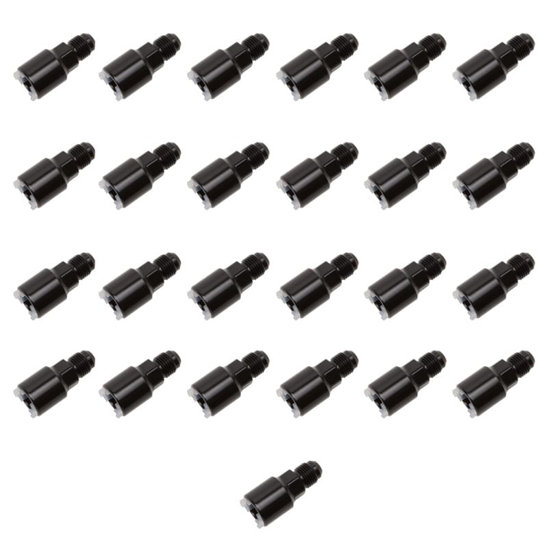 Russell — Russell Performance -6 AN male to 3/8in SAE quick-disconnect female (Black 25pc)
Adapter Fitting