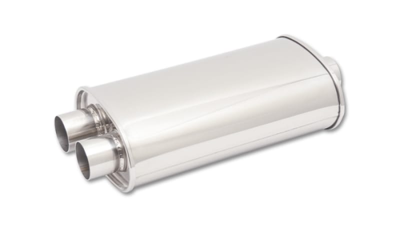 Vibrant — Vibrant StreetPower Oval Muffler 5in x 9in x 15in - 3in inlet/Dual Outlet (Center In - Dual Out)
3"IDMufflerDual3"OD
Muffler