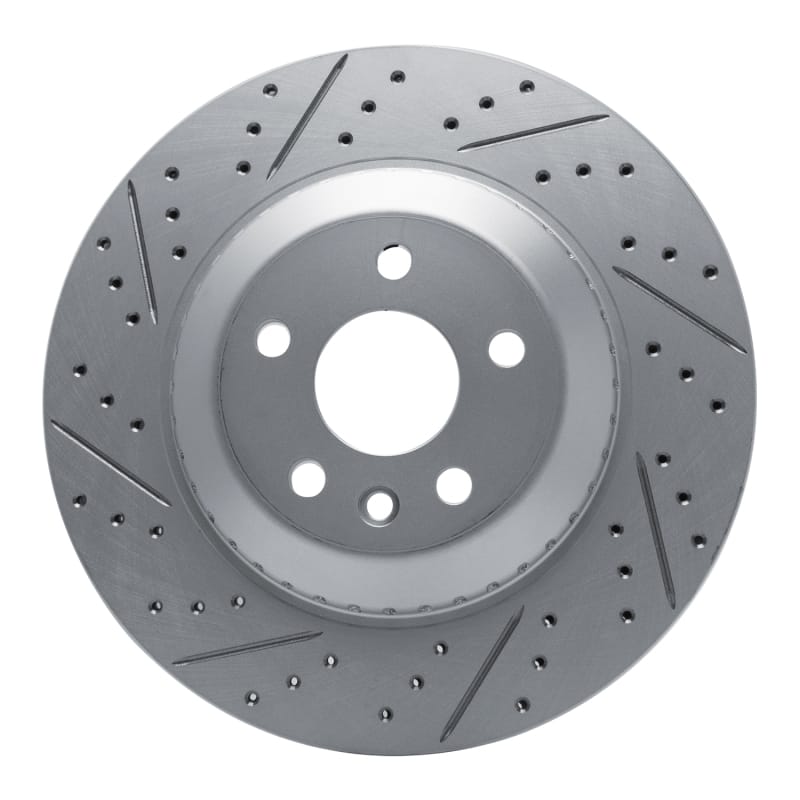 R1 Concepts — R1 20-26 Jaguar I-Pace Rear Left Drilled & Slotted Geo-Carbon Rotor