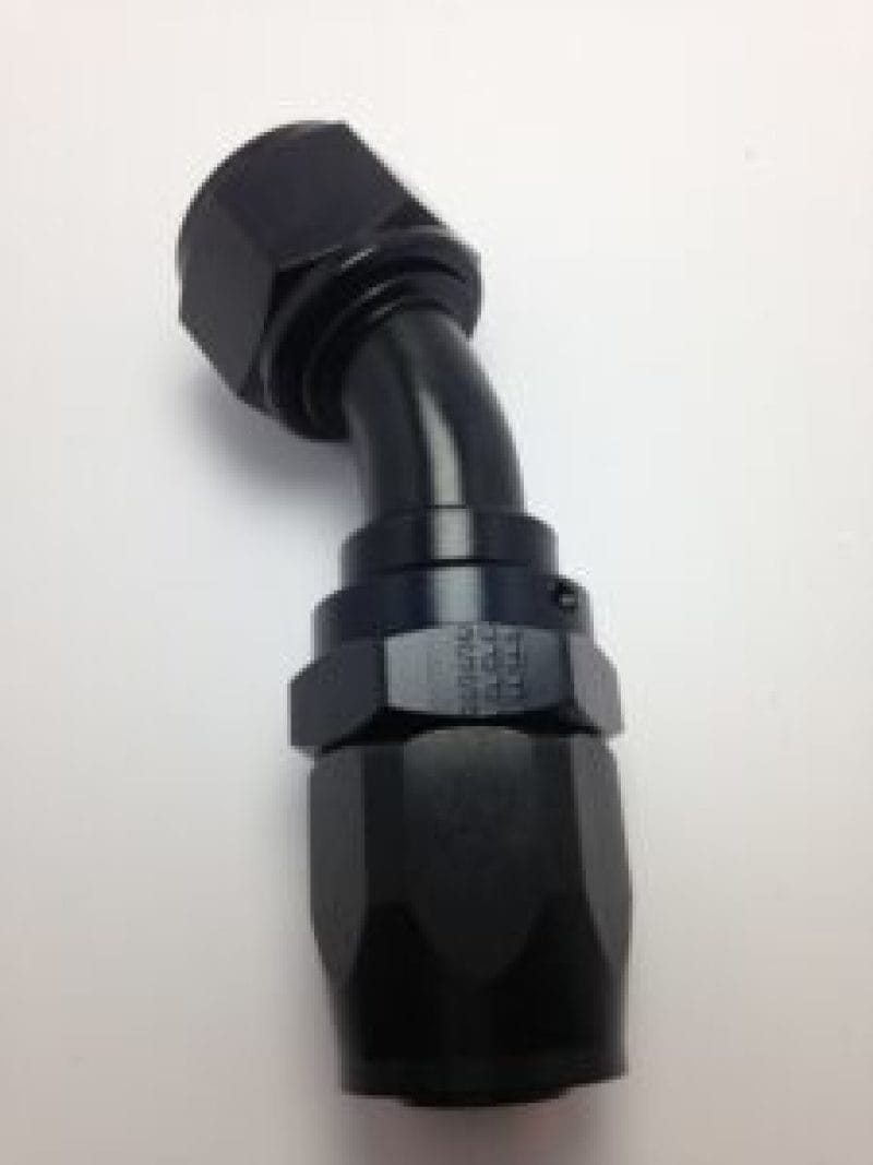 Fragola — Fragola -6AN Nut x -8AN Hose 30 Degree Expanding Hose End - Black