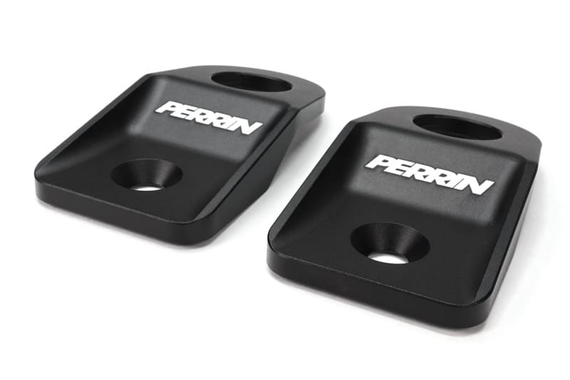 Perrin Performance — PERRIN 08-14 Subaru WRX/STI / 08-11 Impreza / 08-10 Outback Upper Radiator Bracket Set - Black
