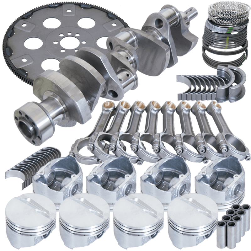 Eagle — Eagle Chevy 350 1Pc 3.750in Crank 5.700in I-Beam Rods 4.030in Pistons 168 Tooth FP Balanced Assembly
Bal Str & Strip Assy