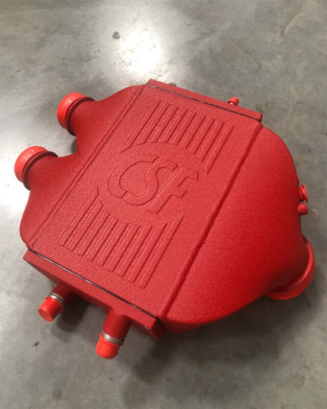 CSF — CSF 2014+ BMW M3/M4 (F8X) Top Mount Charge-Air-Cooler - Crinkle Red