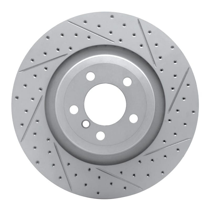 R1 Concepts — R1 07-08 BMW Alpina B7 Rear Right Drilled & Slotted Geo-Carbon Rotor