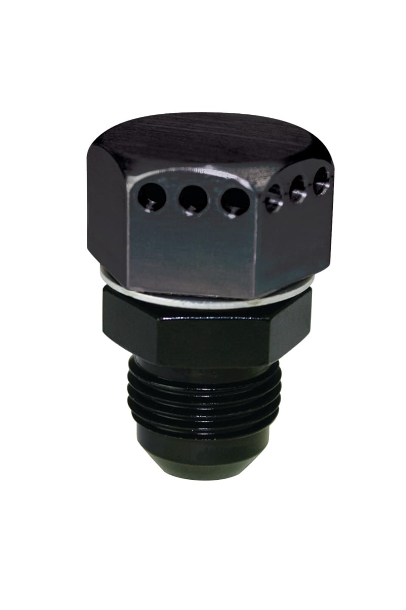 Moroso — Moroso Positive Seal Vented Fitting -8An Male - Aluminum - Single