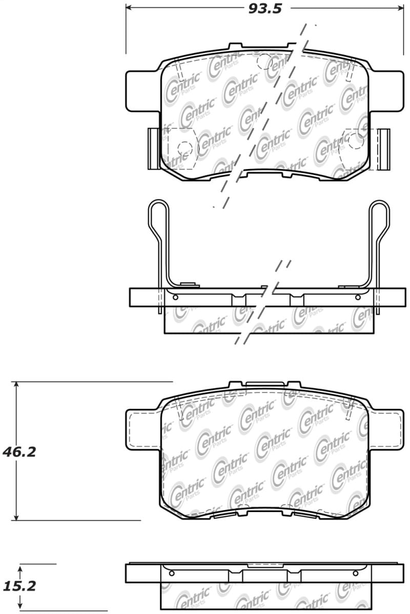Stoptech — StopTech Sport Performance 11-17 Honda Accord Rear Brake Pads
Sprt Brk Pad W/Hdwr