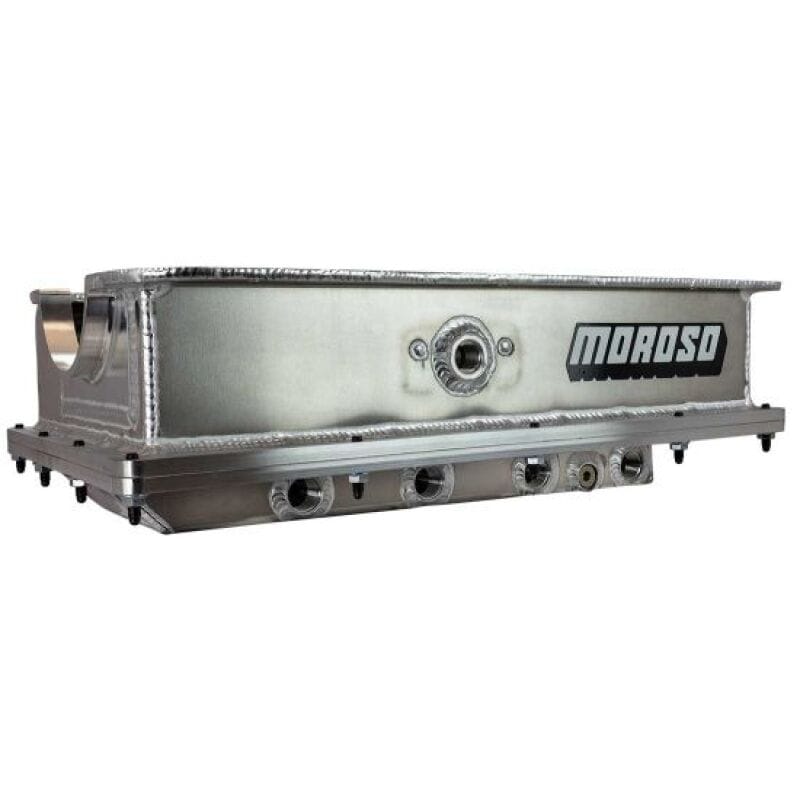 Moroso — Moroso SBF 351W 2 Piece Dry Sump 4 Pickup -12AN 7.25in Deep Aluminum Oil Pan