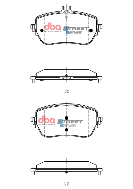 DBA — DBA 2018+ Mercedes-Benz CLA Street Series Front Brake Pads
Brake Pad