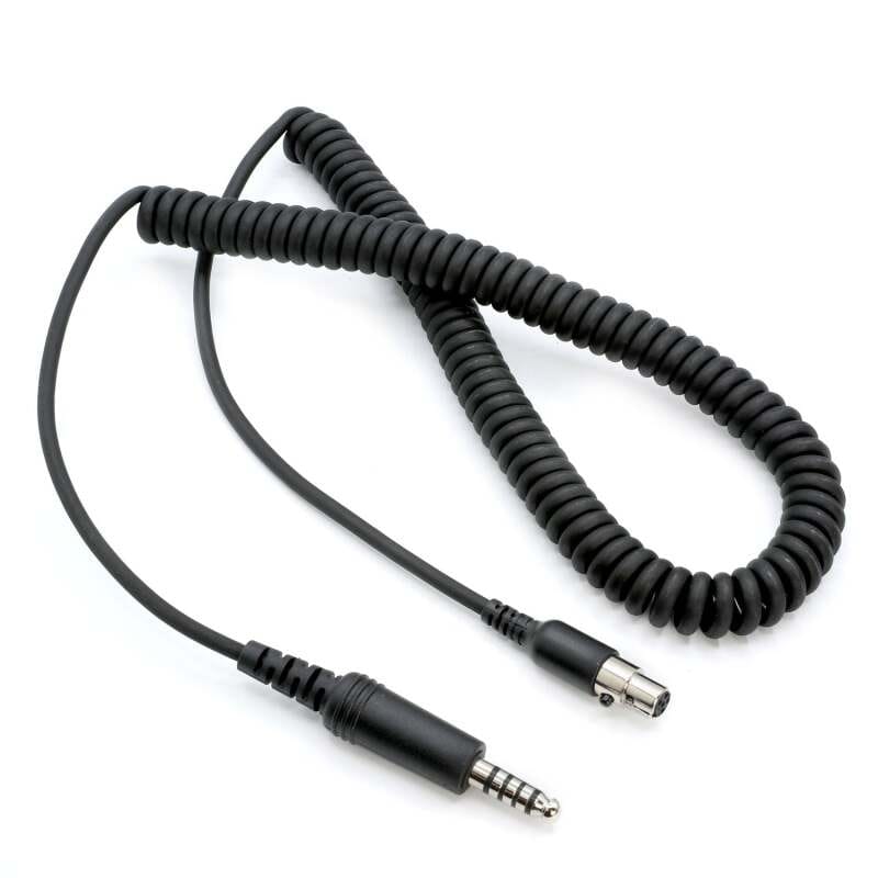 Rugged Radios — Rugged Radios Firetruck Intercom Headset Coil Cord for Firecom Style Jacks 5 Foot