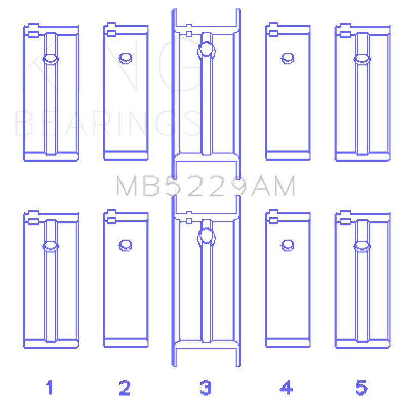 King Engine Bearings — King Engine Bearings Nissan Datsun A12/(Size +0.25mm) Main Bearing Set
Engine Bearing