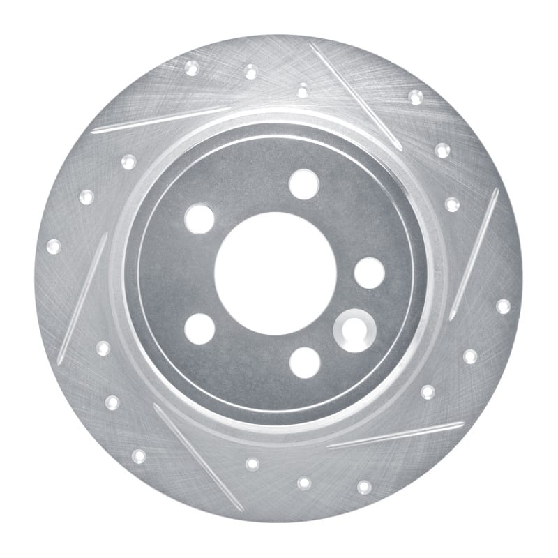 R1 Concepts — R1 00-06 Rover 75 (Mexico) Rear Right Drilled & Slotted Silver Brake Rotor