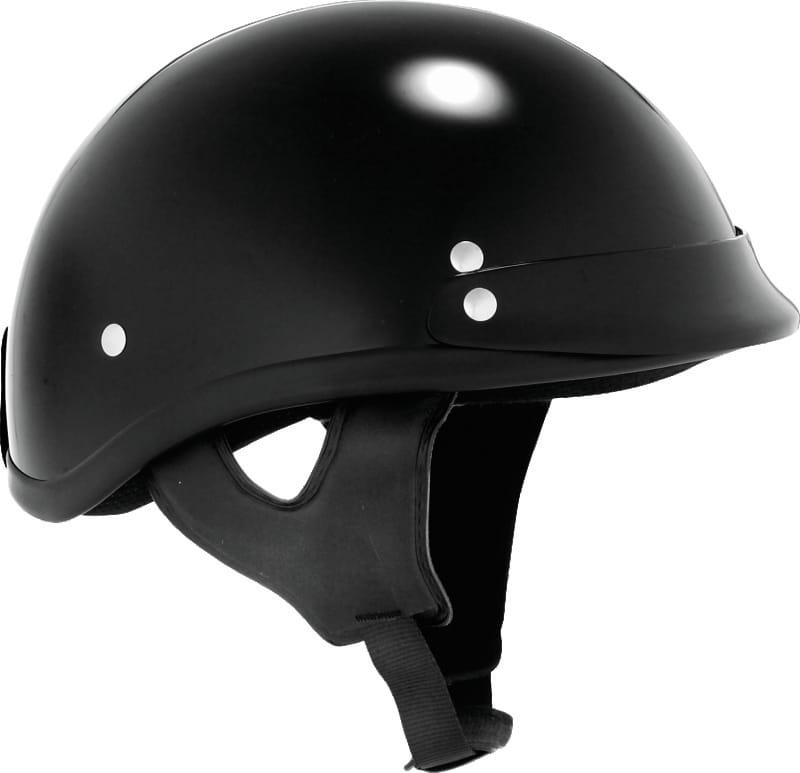 Bikers Choice — Skid Lids Traditional Helmet Black - XS