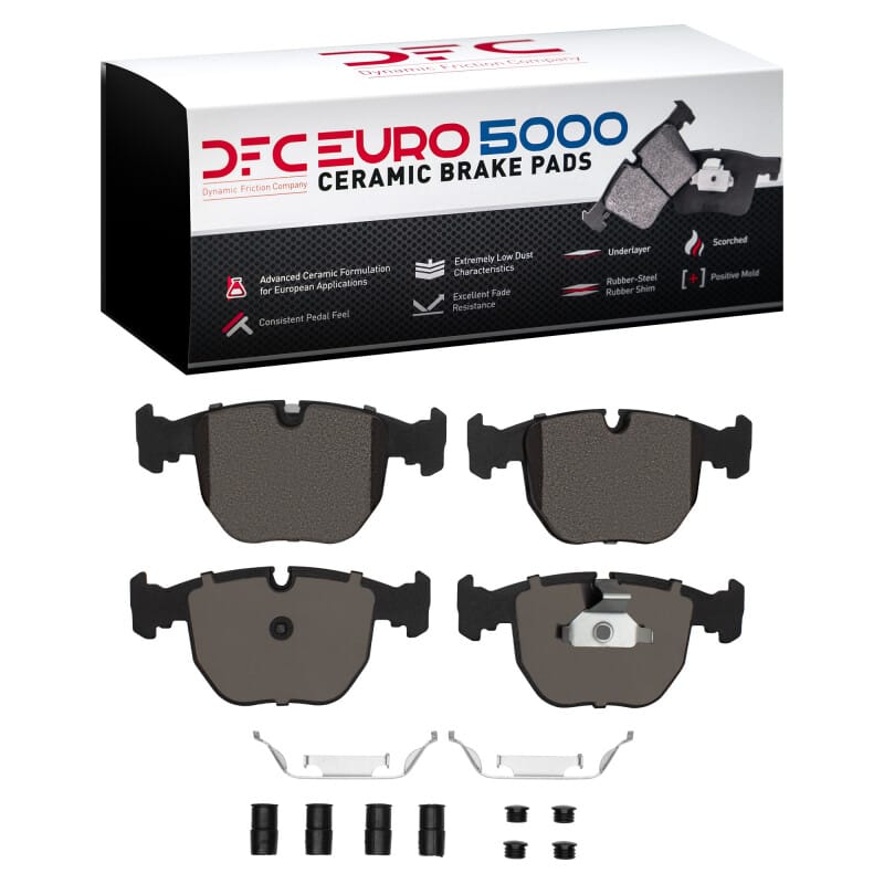 DFC — DFC 95-06 BMW X5 Front Euro 5000 Ceramic Brake Pads and Hardware Kit
DFC EURO Pads + HW