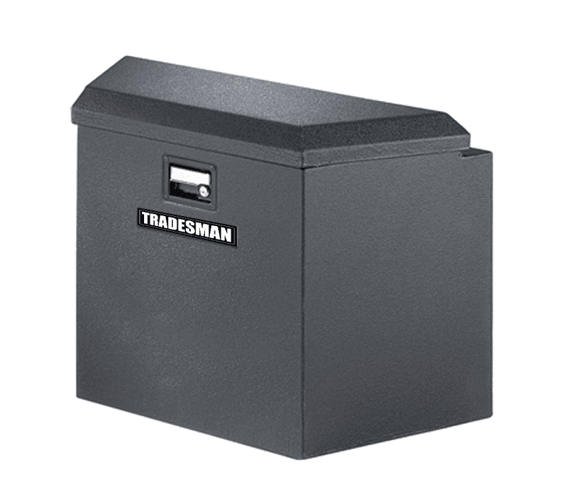Tradesman — Tradesman Steel Trailer Tongue Storage Box (16in.) - Black