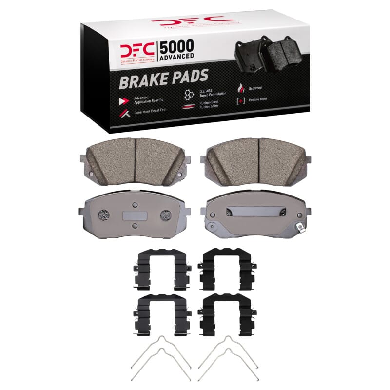 DFC — DFC 17-25 Hyundai Elantra GT Front 5000 Advanced Ceramic Brake Pads and Hardware Kit
DFC Brake Pad Set