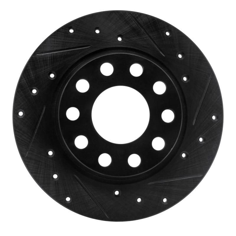 R1 Concepts — R1 01-03 Volkswagen EuroVan Front Right Drilled & Slotted Black Brake Rotor
R1 Brake Rotor Drill