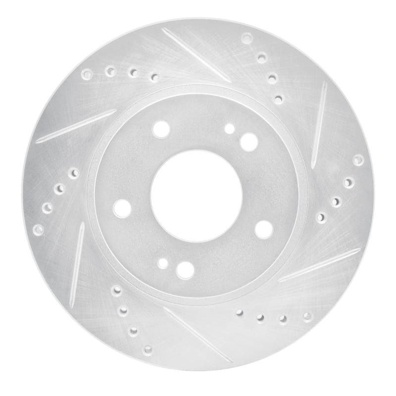 R1 Concepts — R1 00-24 Chrysler SEBRING Front Right Drilled & Slotted Silver Brake Rotor
R1 Brake Rotor Drill