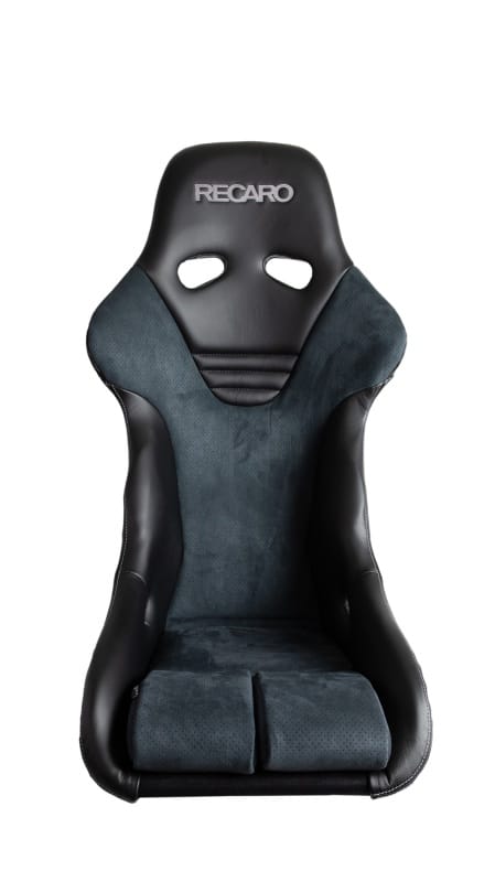 Recaro — Recaro RS-G Motorsport Seat - Black Leather/Grey Alcantara (4/5/6 Point Belt)