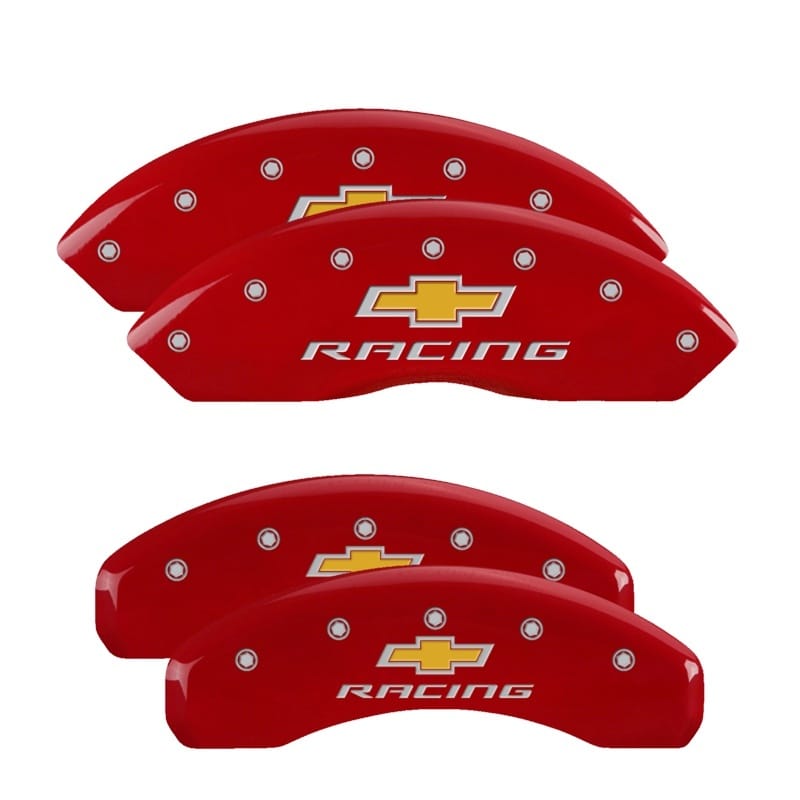 MGP — MGP 4 Caliper Covers Engraved Front & Rear Chevy Racing Red Finish Silver Char 2017 Chevrolet Camaro
Caliper Covers