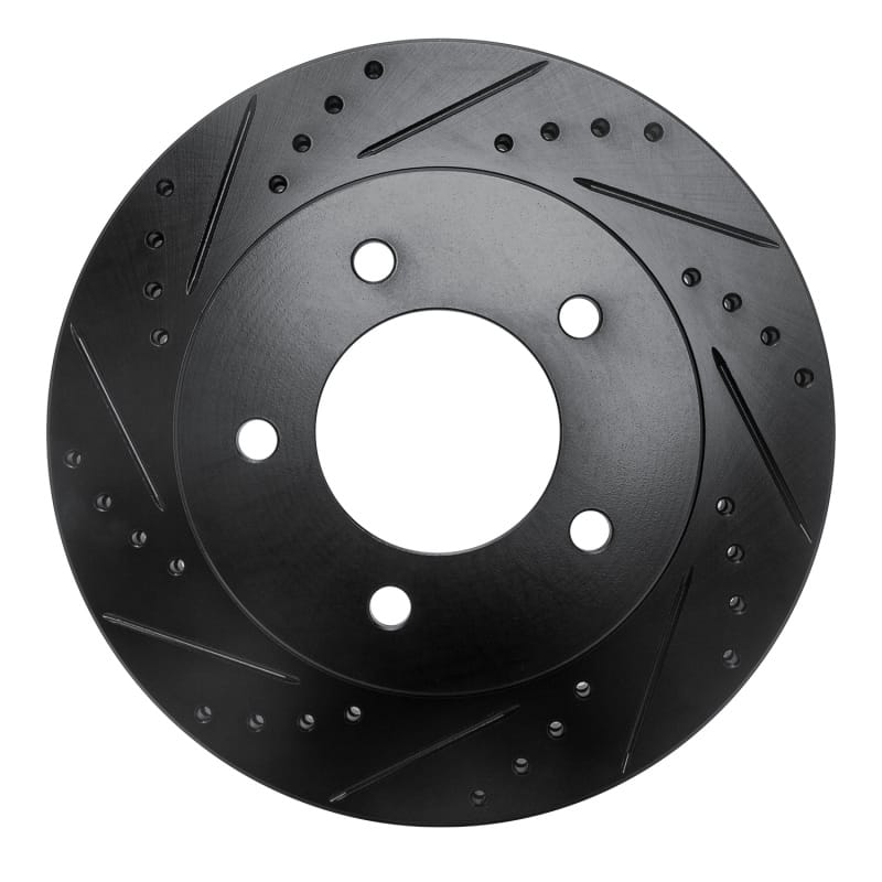 R1 Concepts — R1 97-04 Ford F-150 4WD Front Left Drilled & Slotted Black Brake Rotor
R1 Brake Rotor Drill