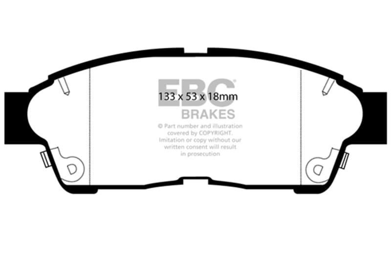 EBC — EBC 96-00 Toyota RAV 4 2.0 Greenstuff Front Brake Pads
Disc Brake Pad