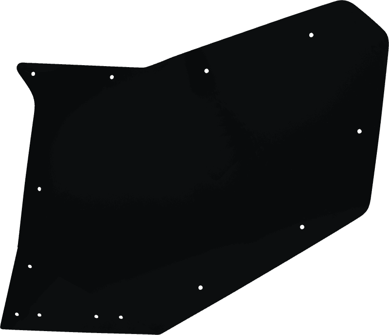 DragonFire Racing — Door Skin, Rear Passenger, Black