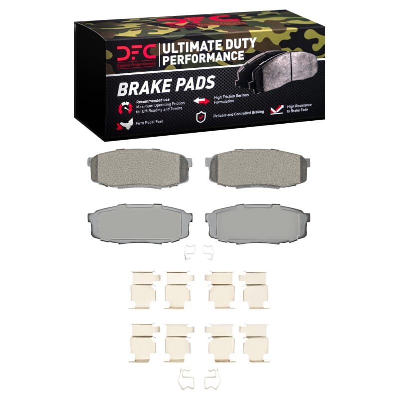 DFC — DFC 07-22 Lexus LX570 Rear Ultimate Duty Performance Brake Pads and Hardware Kit
DFC Brake Pad Set