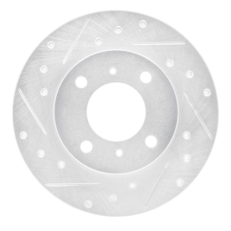 R1 Concepts — R1 92-96 Dodge COLT Front Left Drilled & Slotted Silver Brake Rotor
R1 Brake Rotor Drill