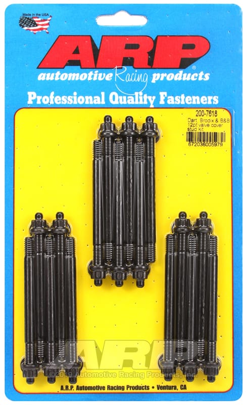 ARP — ARP Dart Brodix & B&B 12pt valve cover stud kit