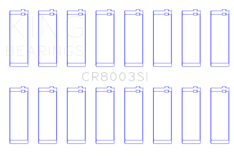 King Engine Bearings — King Engine Bearings GMC 281 (Size +0.50mm) Connecting Rod Bearing Set
Engine Bearing