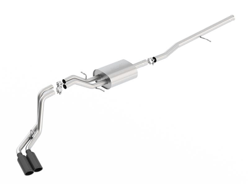 Borla — Borla S-Type Cat-Back 14-15 Sierra 1500 Std Bed/CC Short Bed 143.5in WB Side Exit Exhaust Black Tips
Cat-Back System
ExhstSysKt