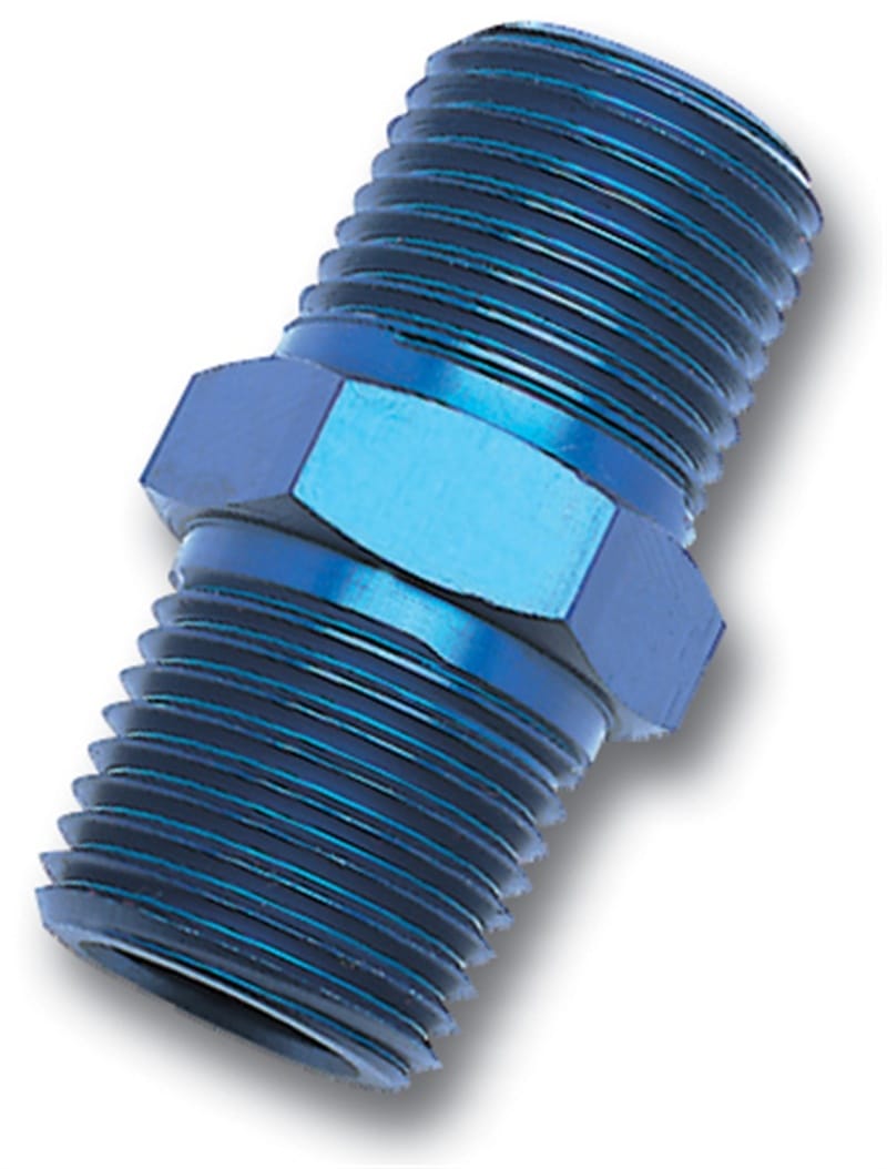 Russell — Russell Performance 1/4in Male Pipe Nipple (Blue)
Adapter Fitting