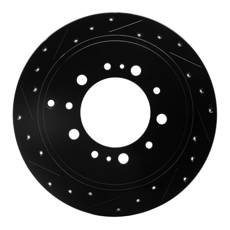 R1 Concepts — R1 07-22 Lexus LX570 Rear Left Drilled & Slotted Black Brake Rotor
R1 Brake Rotor Drill