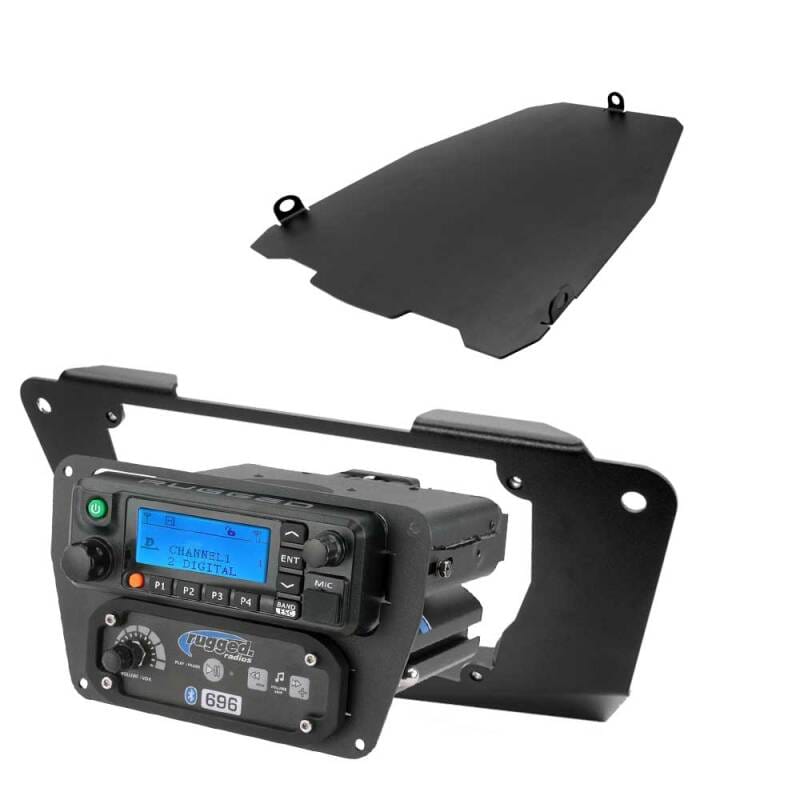 Rugged Radios — Rugged Radios Can-Am Comm/Maverick - Glove Box Multi-Mount Kit for M1/G1/RM45/RM60/GMR45 w/Holes
