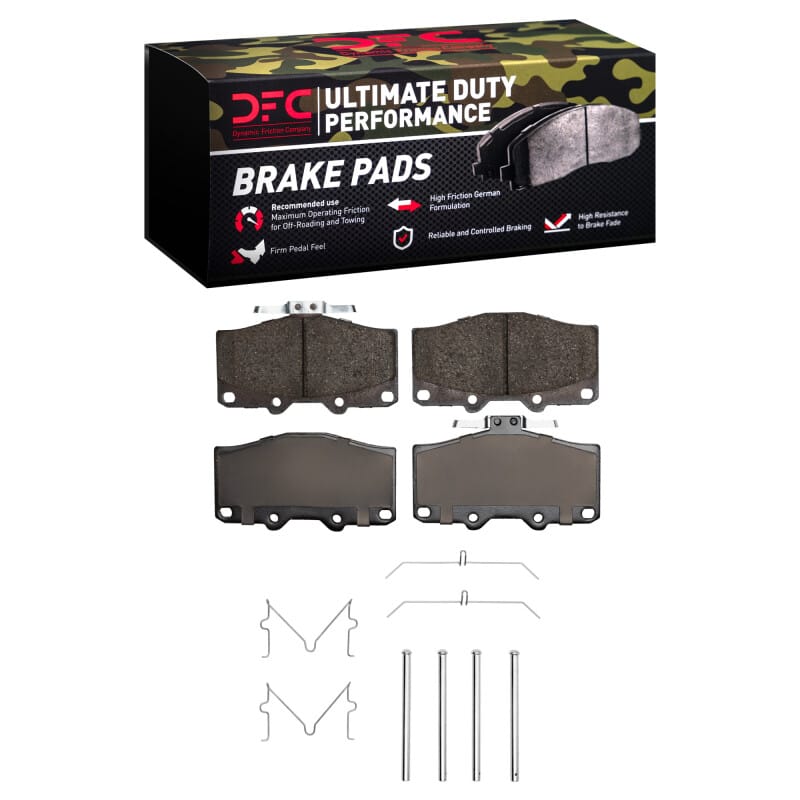 DFC — DFC 88-95 Toyota Pickup Front Ultimate Duty Performance Brake Pads and Hardware Kit
DFC Brake Pad Set