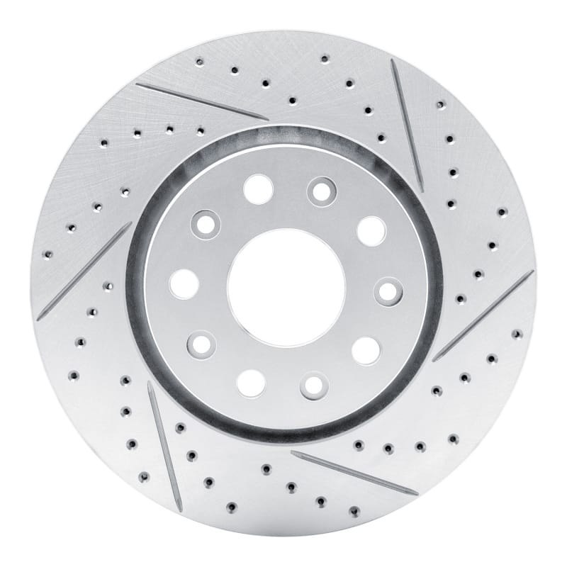 R1 Concepts — R1 18-25 Jeep Wrangler Front Right Drilled & Slotted Geo-Carbon Rotor