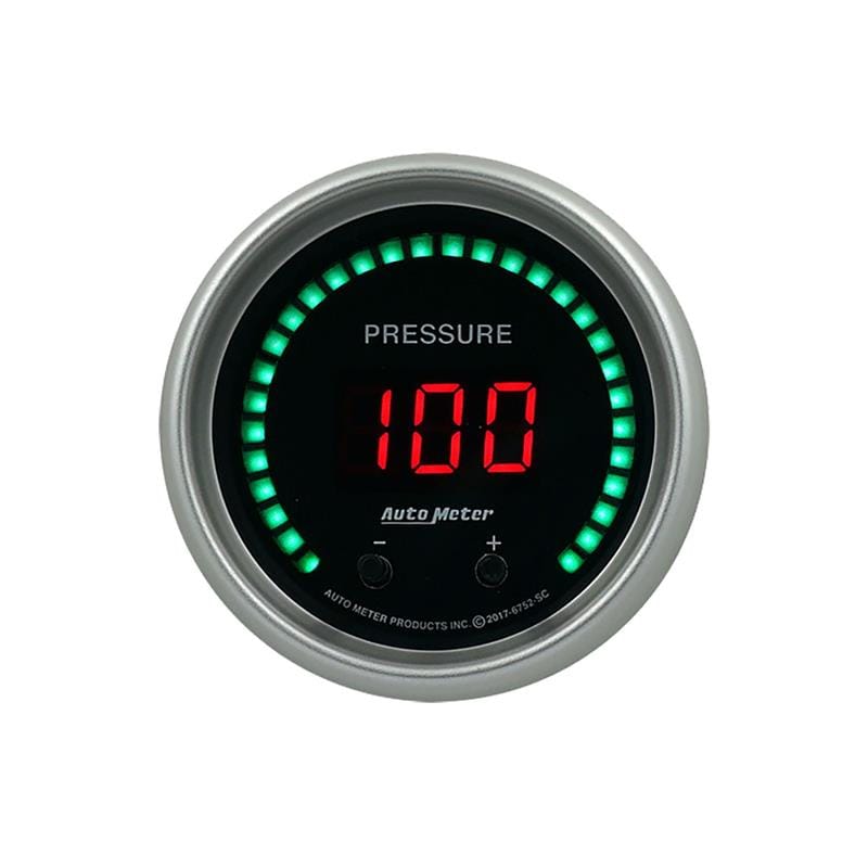 AutoMeter — GAUGE, PRESSURE, 2 1/16", TWO CHANNEL, SELECTABLE, SPORT-COMP ELITE DIGITAL
