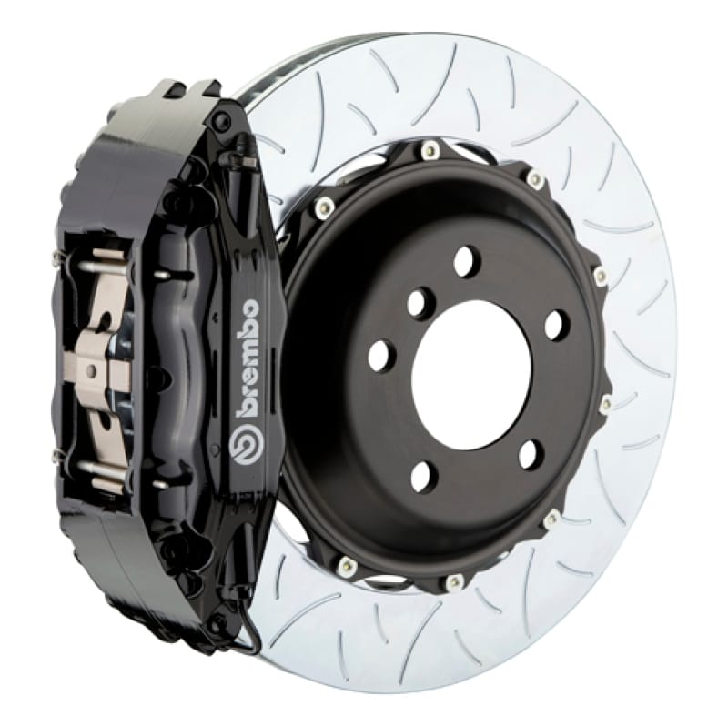 Brembo — Brembo 00-02 S4 Caliper Fr GT BBK 4Pis Cast 2pc 355x32 2pc Rotor Slotted Type3-Black