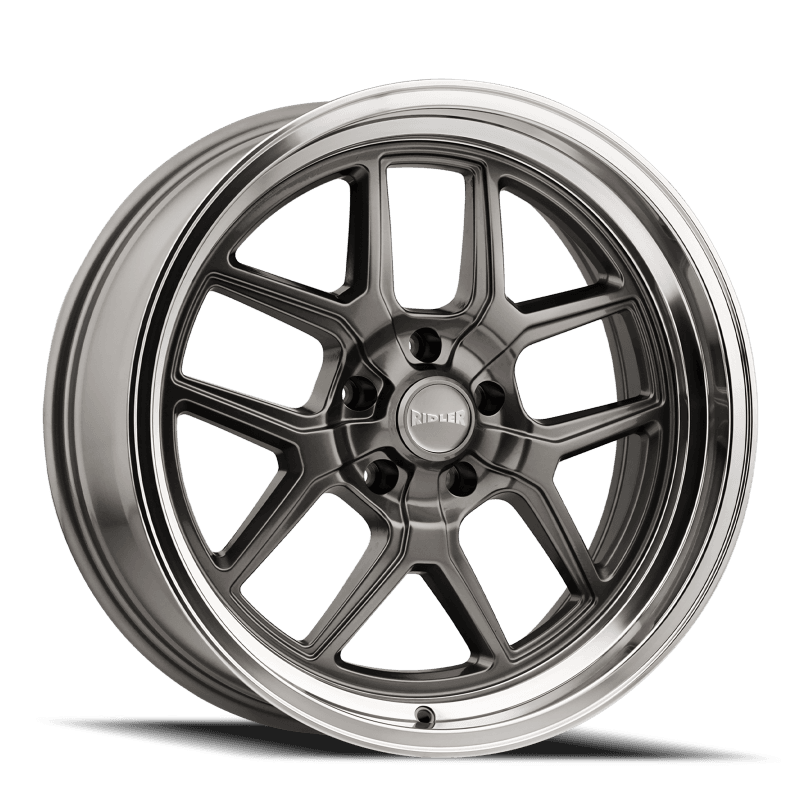 Ridler Wheels — Ridler 610 20x10 / 5x114.3 BP / 0mm Offset / 83.82mm Hub Gloss Grey Polished Wheel