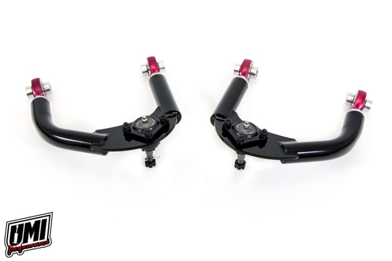 UMI Performance — UMI Performance 93-02 GM F-Body Upper A-Arm Adj. Drag CrMo - Black
Drag Upper A-Arms