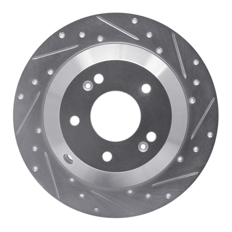 R1 Concepts — R1 10-21 Hyundai Santa Fe Rear Right Drilled & Slotted Silver Brake Rotor
R1 Brake Rotor Drill