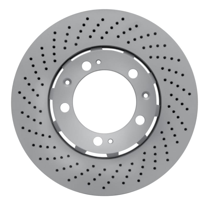 DFC — DFC 94-98 Porsche 911 Left Front Drilled Hi-Carbon Alloy Geomet Coated Rotor