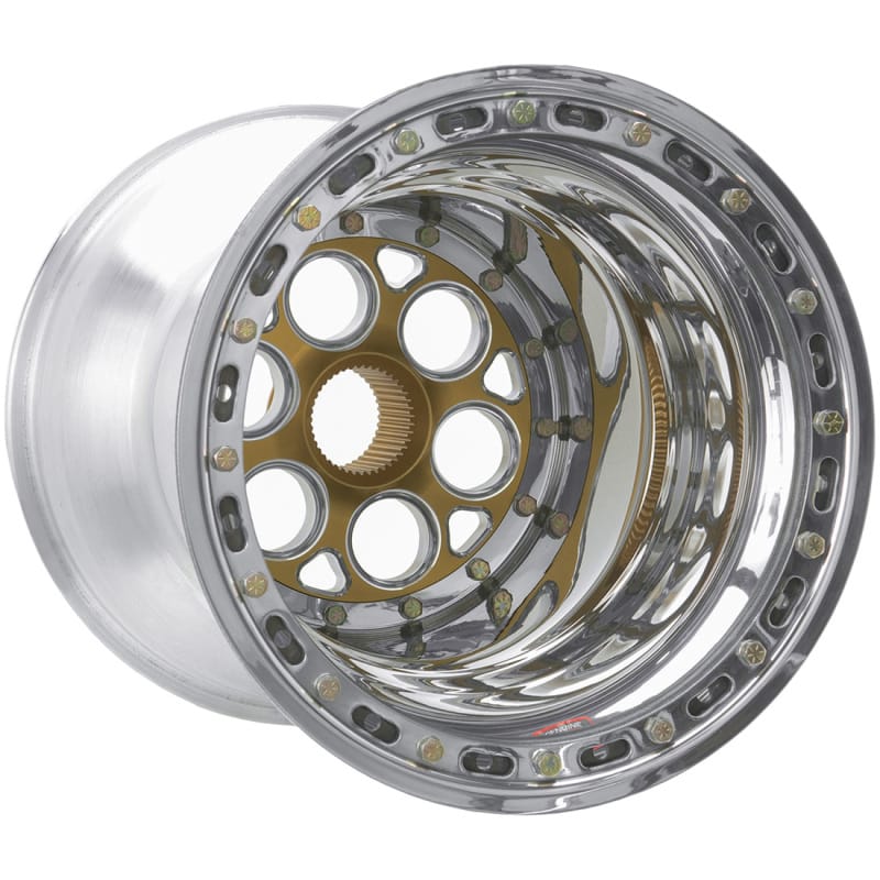 Weld — Weld Magnum Sprint 15x15 / 42-Spline / 5in. BS Gold Wheel - Inner Beadlock / No Cover