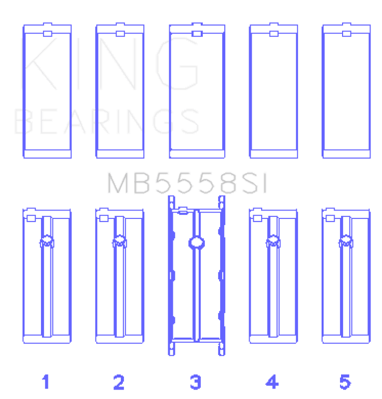 King Engine Bearings — King Engine Bearings Ford R6A/114Ci 1.9L/121Ci 2.0L (Size +0.75mm) Main Bearing Set
Engine Bearing