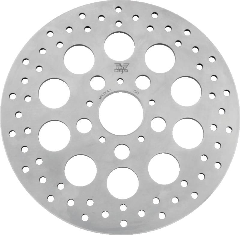 TwinPower — Solid Rotor With Holes, Front, 11.5 in.
