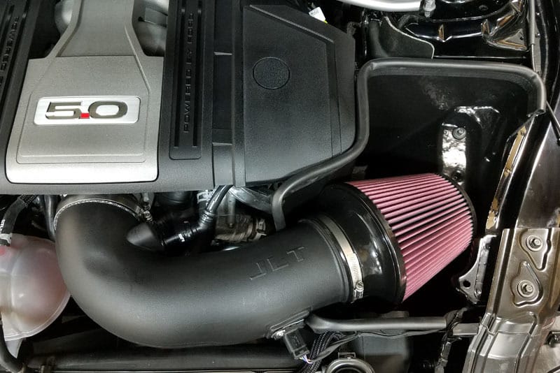 JLT — JLT 18-21 Ford Mustang GT Black Textured Cold Air Intake Kit w/Red Filter - Tune Req
CAI-FMG-18