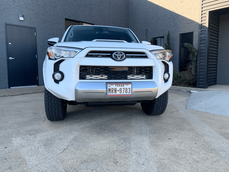 Cali Raised LED — Cali Raised 32In Hidden Grille Led Light Bar Brackets Kit Fits 14-24 Toyota Runner - No Lone Bar